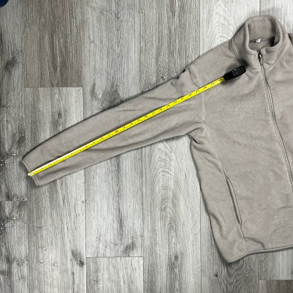 Uniqlo Brown Medium Fleece Zip Up Jacket - Picture 6 of 6